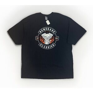 Gildan Hammer Renegade Classics Rocker Vintage Black T-shirt Men's Size 2XL